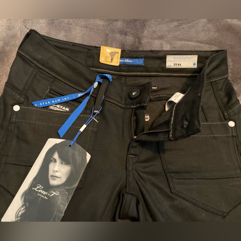 ✨NWT✨ G-STAR RAW 3301 STRAIGHT JEANS LOW RISE BLACK - W25 L32⭐️🖤